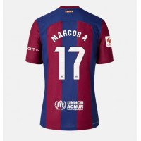 Billiga Barcelona Marcos Alonso #17 Hemma fotbollskläder Dam 2023-24 Kortärmad
